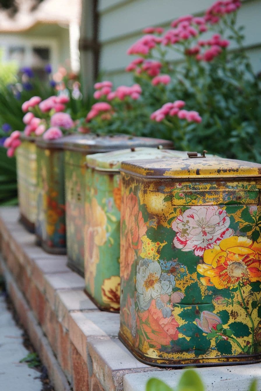 DIY Backyard Ideas Recycle Vintage Tins 1710086154 1