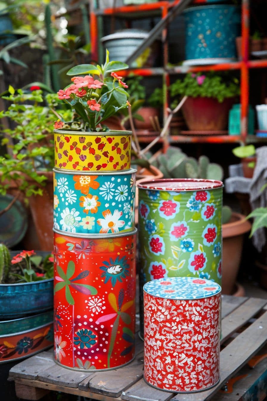 DIY Backyard Ideas Recycle Vintage Tins 1710086154 2
