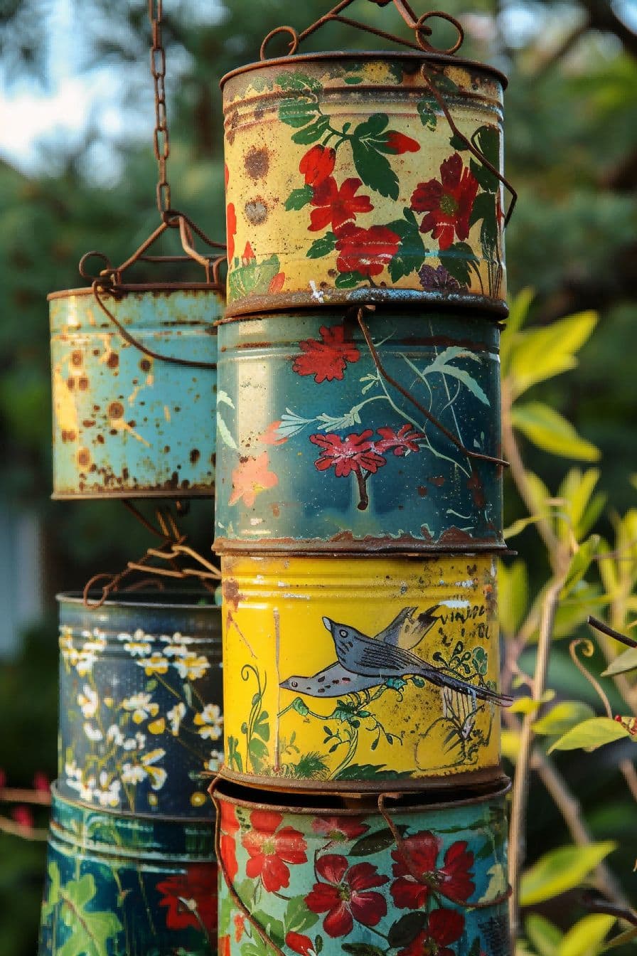DIY Backyard Ideas Recycle Vintage Tins 1710086154 3