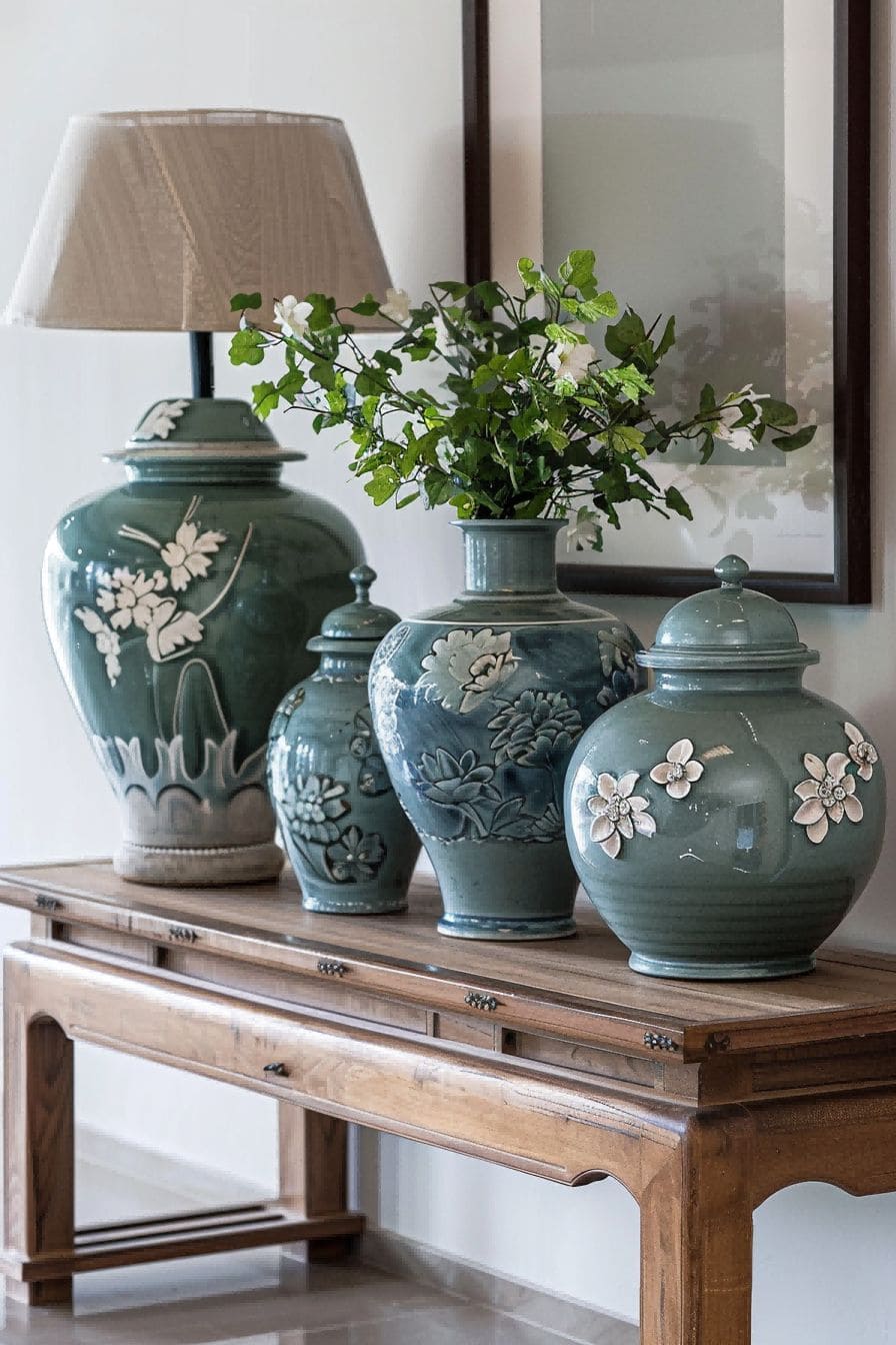 Decorate With Lidded Jars For Entryway Table Decor Id 1711642774 3