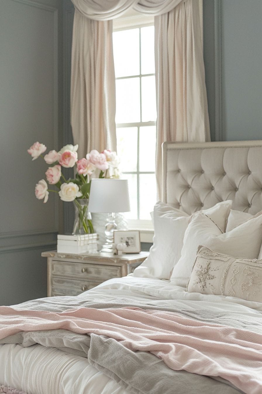 Dove Gray Tulip Pink for Bedroom Color Schemes 1711195390 1