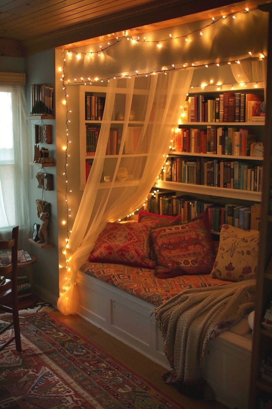 Drape Twinkle Lights Under the Stairs for Reading Noo 1711182814 2
