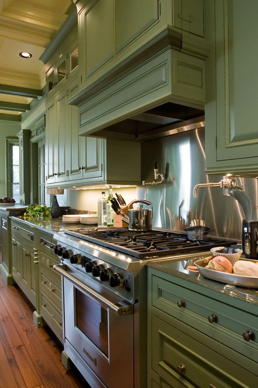 Earthy Green for Olive Green Kitchen 1710820870 2