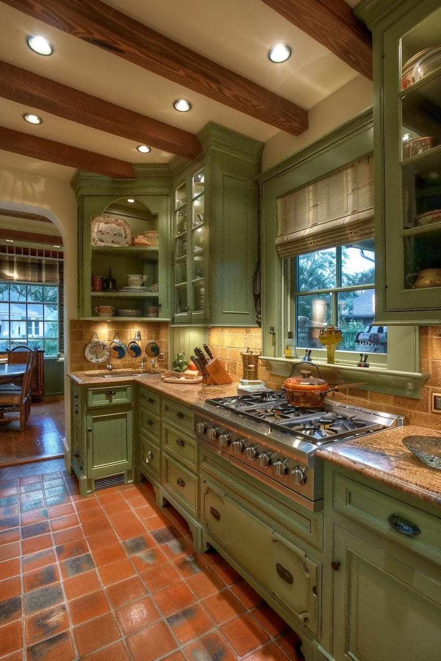 Earthy Green for Olive Green Kitchen 1710820870 3