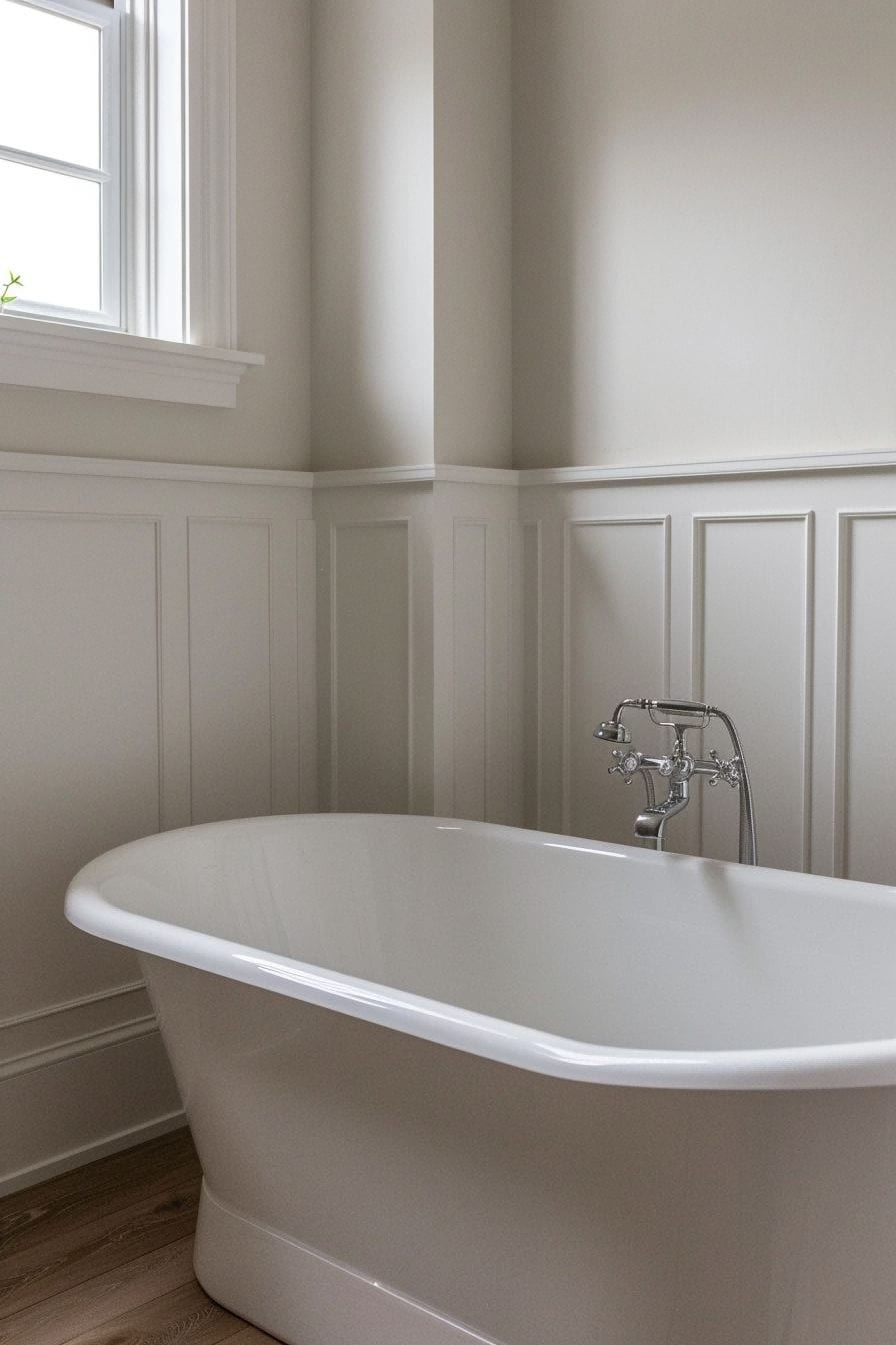 Elevate With Wainscoting For Small Bathroom Decor Ide 1711251520 3