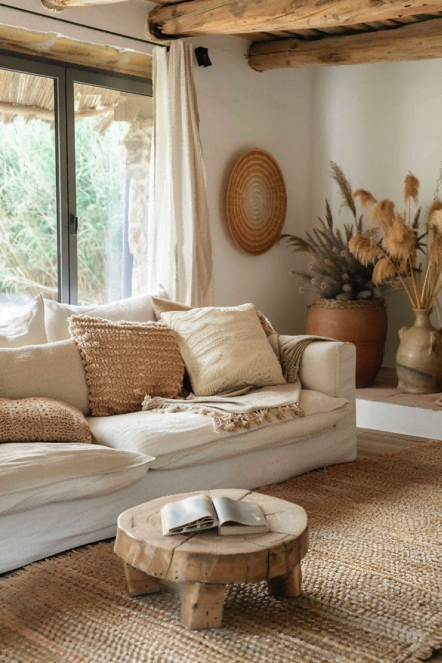 Embrace natural fibers For Boho Living Room Ideas 1711339312 2