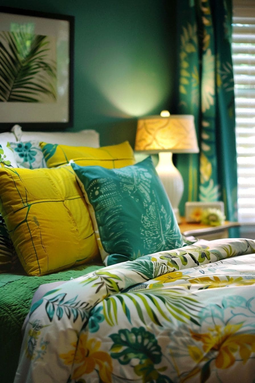 Fern Green Turquoise Yellow for Bedroom Color Schem 1711189632 1