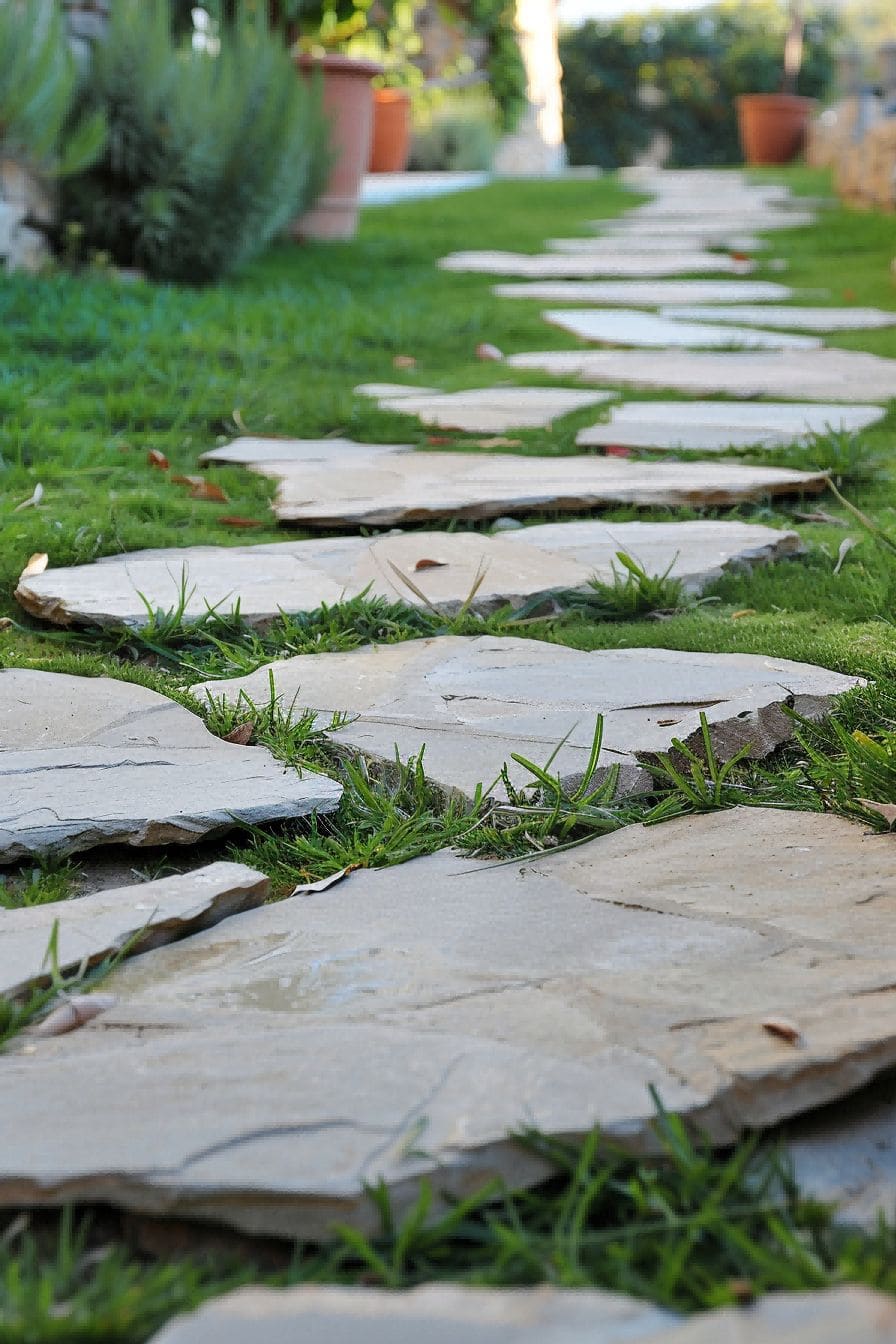 Flagstones in the Grass for outdoor patio 1710646178 2