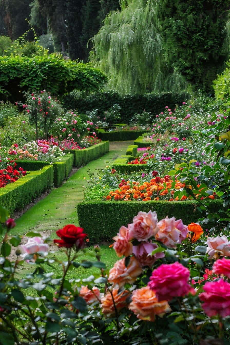 Formal Rose Garden For Garden Layout Ideas 1711336149 1