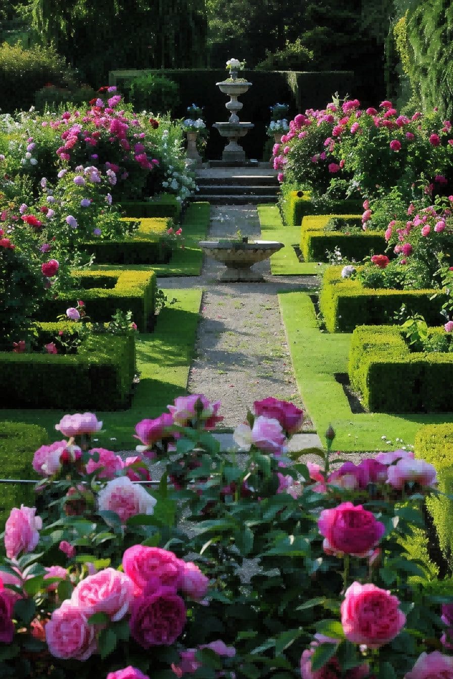 Formal Rose Garden For Garden Layout Ideas 1711336149 4