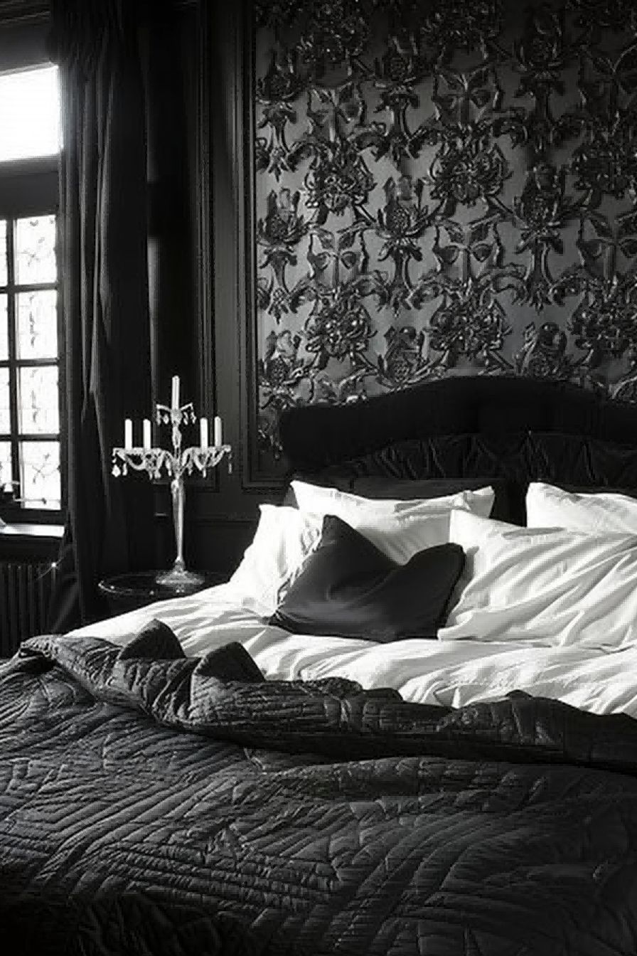 Go all black or all white for Womens bedroom Ideas 1711073201 3