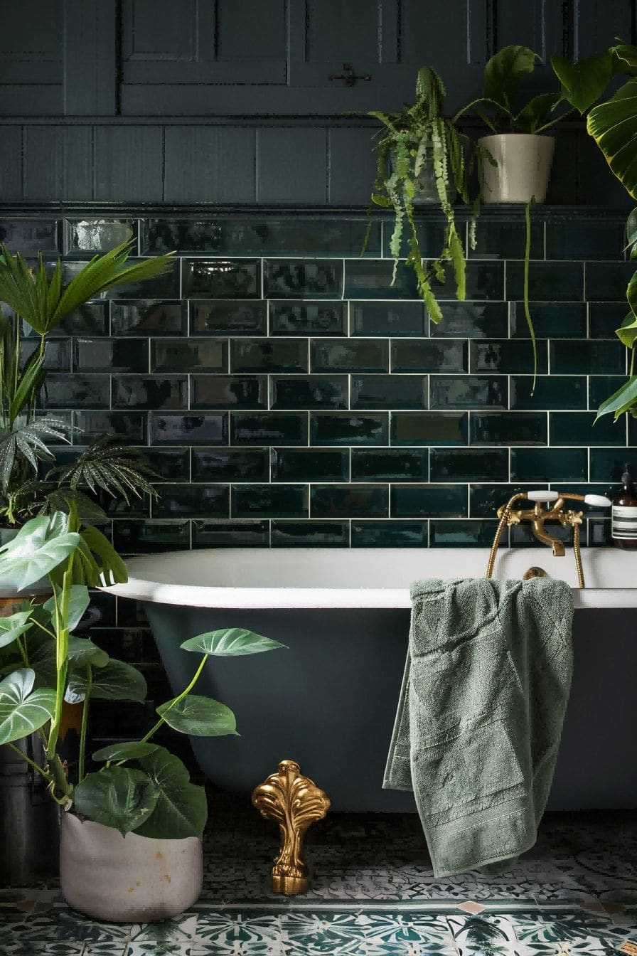Go bold and botanical For Small Bathroom Decor Ideas 1711254246 1