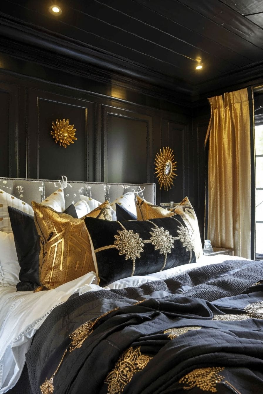 Gray Black and Gold for Bedroom Color Schemes 1711201522 2