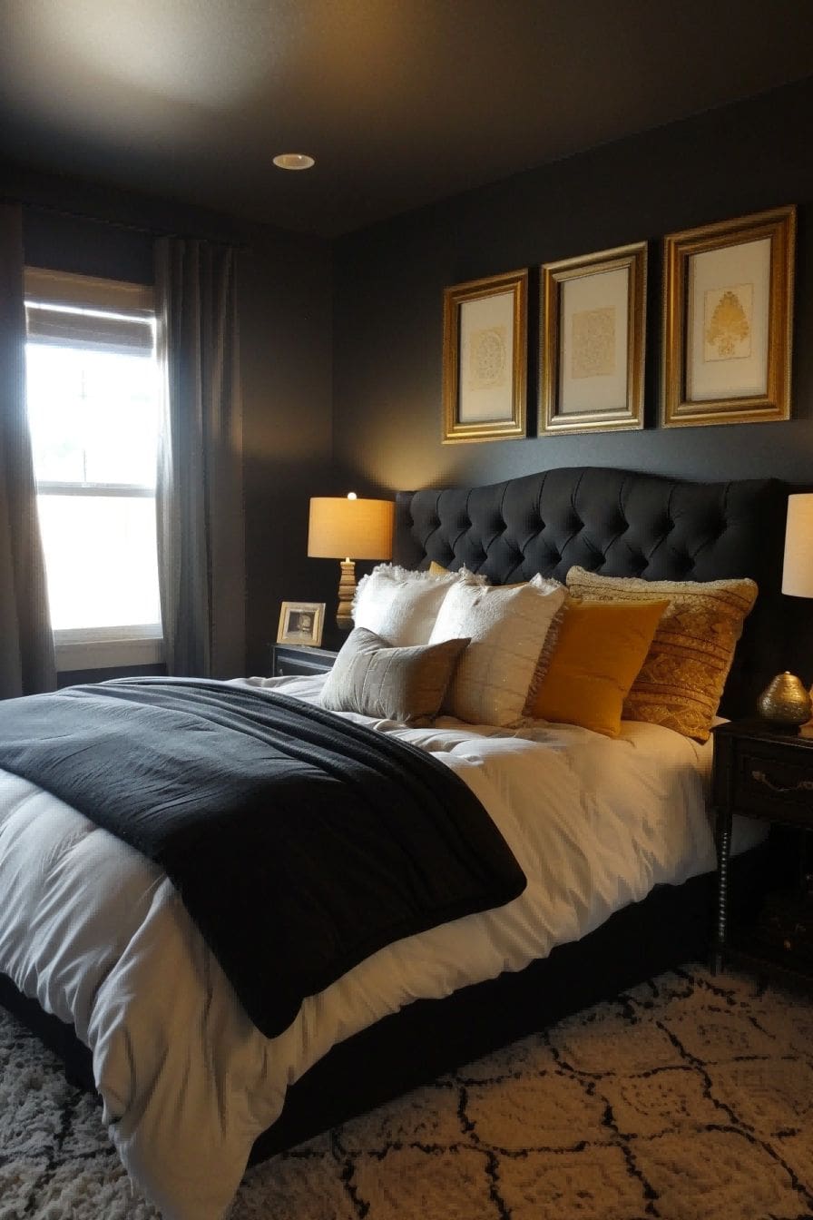 Gray Black and Gold for Bedroom Color Schemes 1711201522 3