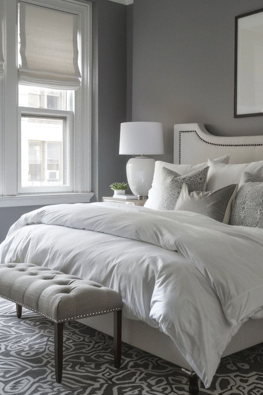 Gray and White for Bedroom Color Schemes 1711200811 3