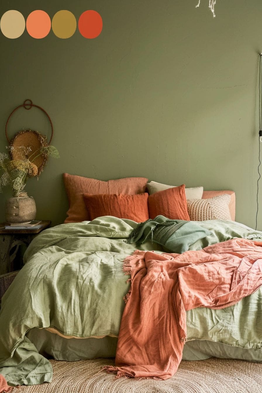 Green Peach and Rust for Bedroom Color Schemes 1711184091 1