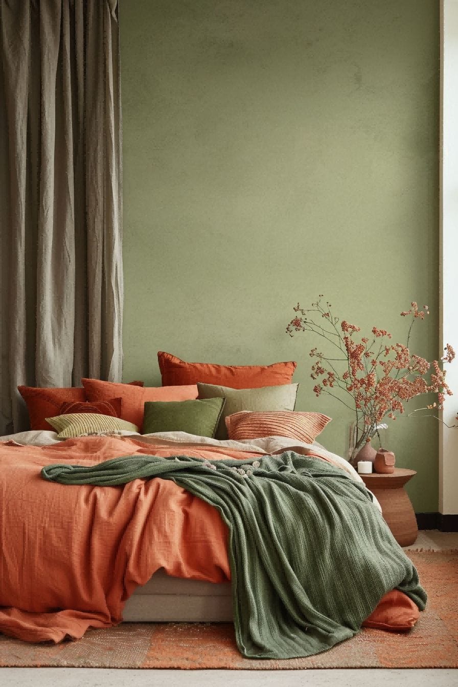 Green Peach and Rust for Bedroom Color Schemes 1711184091 2