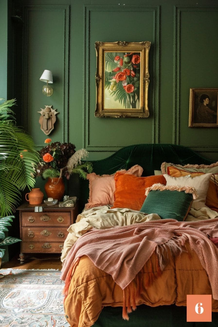 Green Peach and Rust for Bedroom Color Schemes 1711184091 4