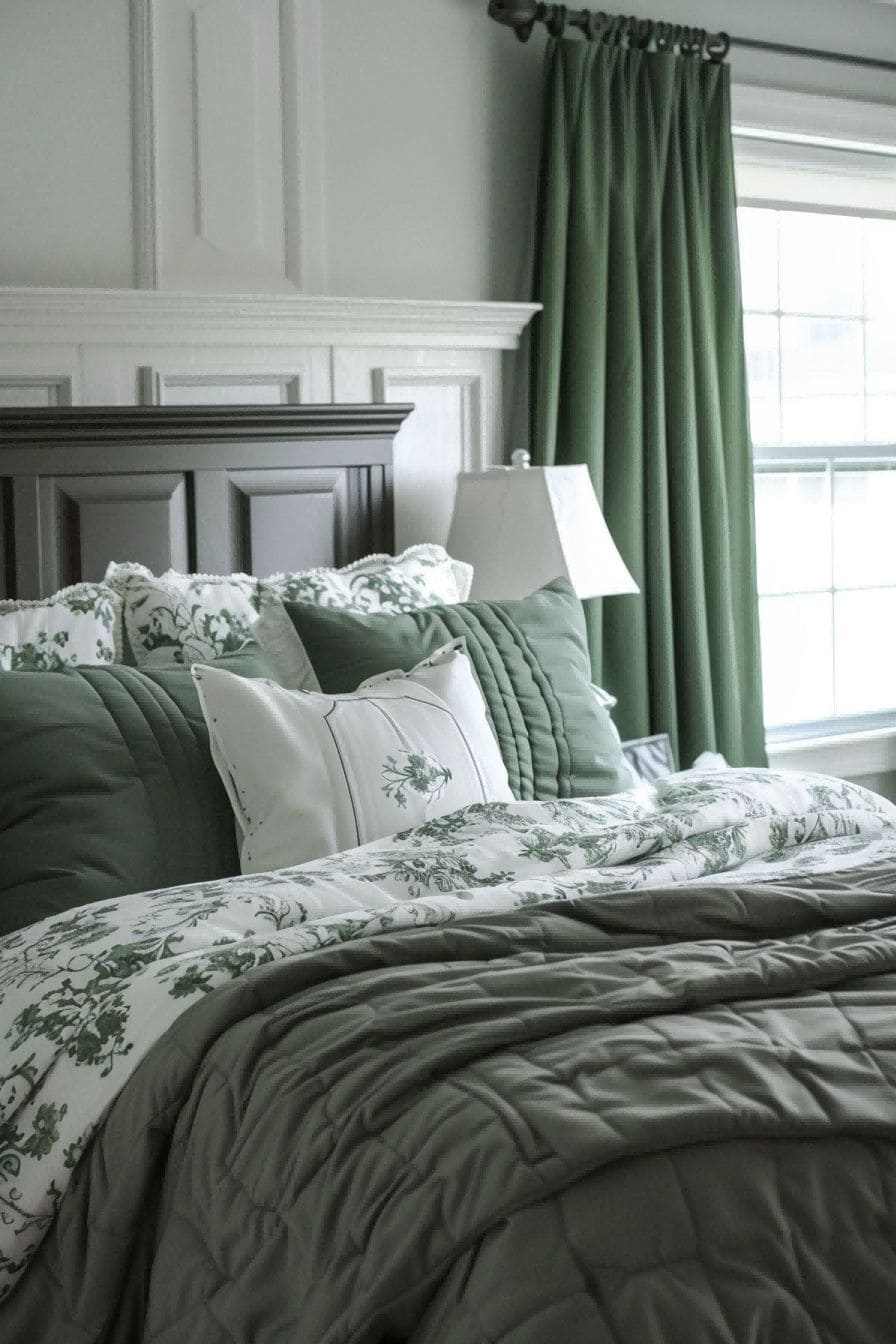 Green White and Gray for Bedroom Color Schemes 1711199786 2