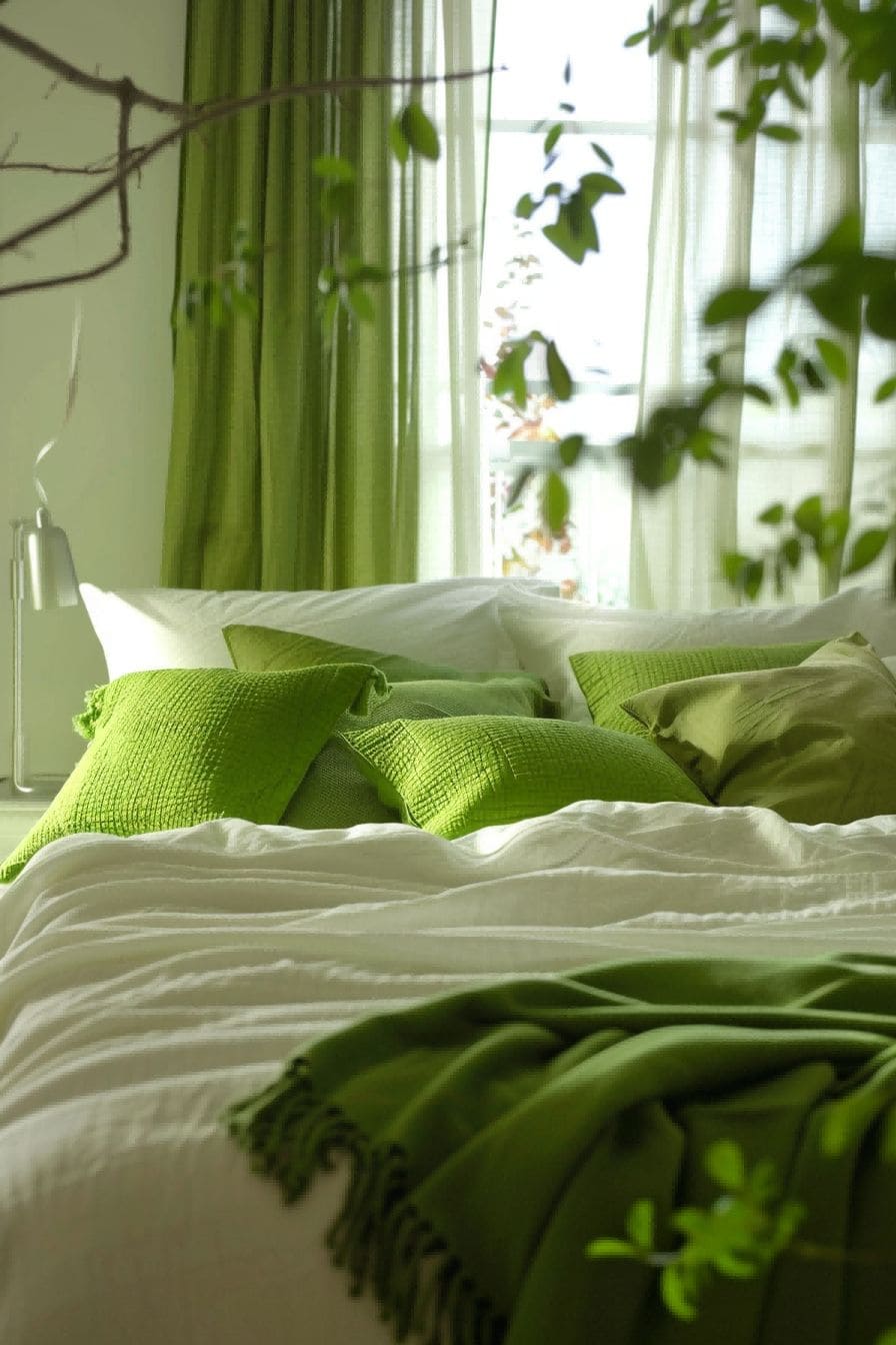 Green and White for Bedroom Color Schemes 1711198899 3