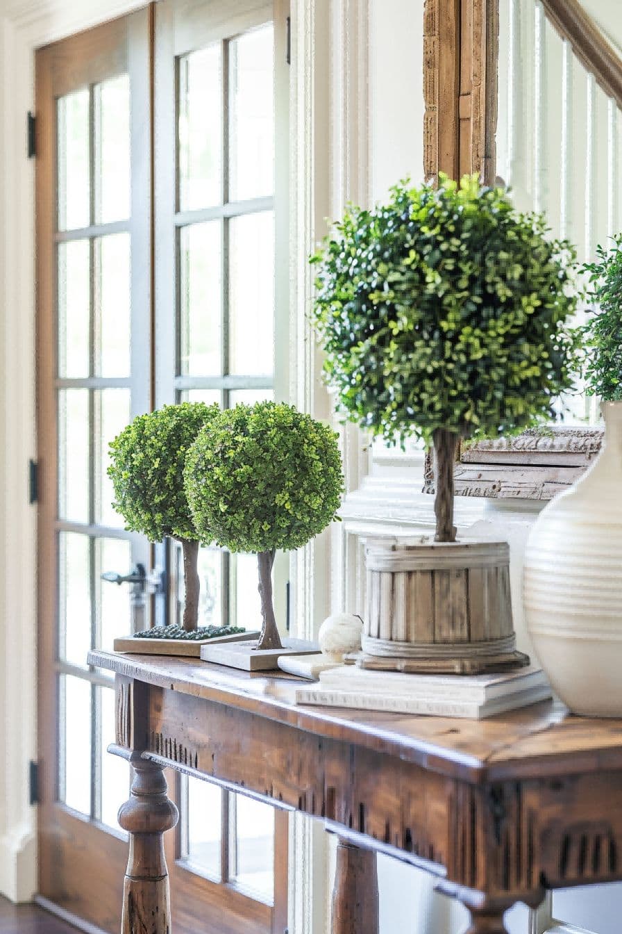 Group Together Some Topiaries For Entryway Table Deco 1711640912 2