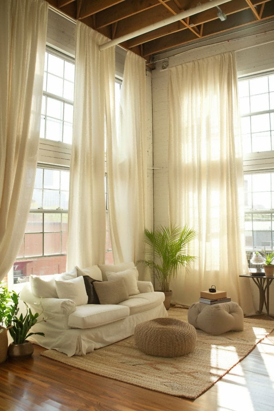 Hang Curtains High For Apartment Decorating Ideas 1711357464 4