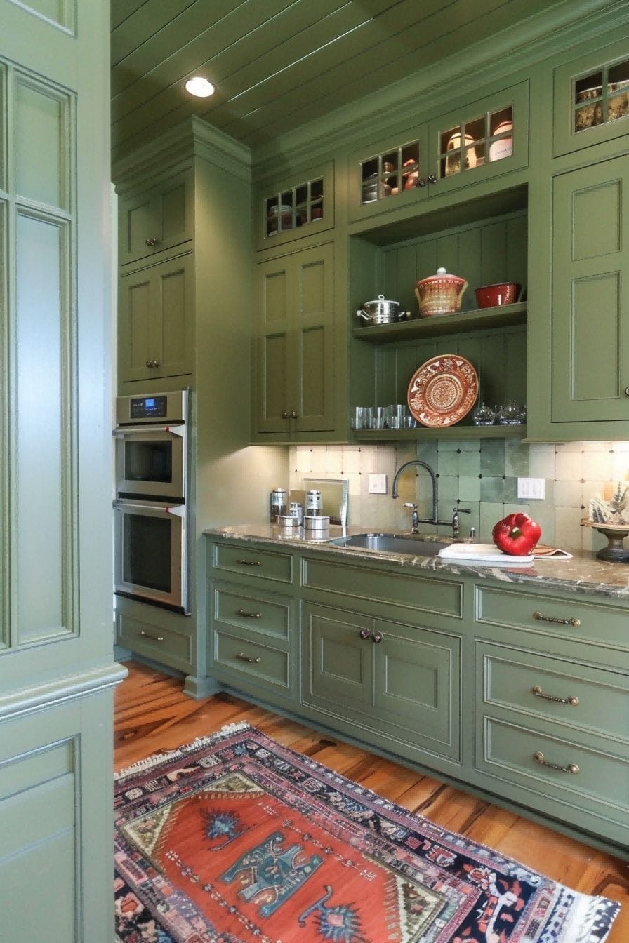 Have Fun With Pattern for Olive Green Kitchen 1710825309 2
