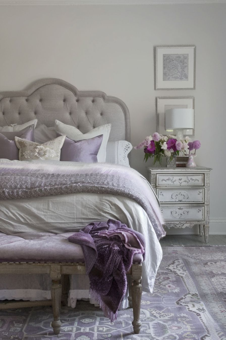 Icy Gray Orchid Lavender for Bedroom Color Schemes 1711191918 2