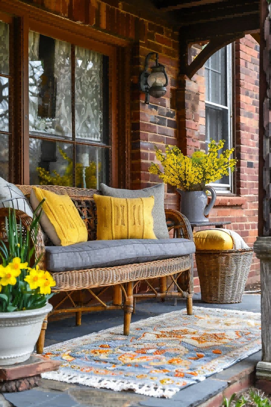 Include Touches of Yellow for Spring Porch Decor 1709912140 2