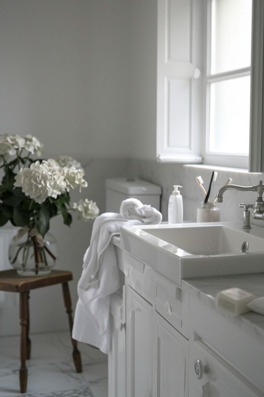 Keep It Crisp and White For Small Bathroom Decor Idea 1711247922 2