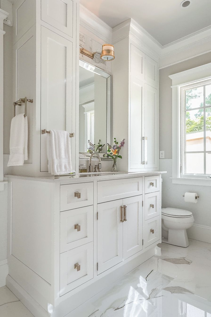 Keep It Crisp and White For Small Bathroom Decor Idea 1711247922 4