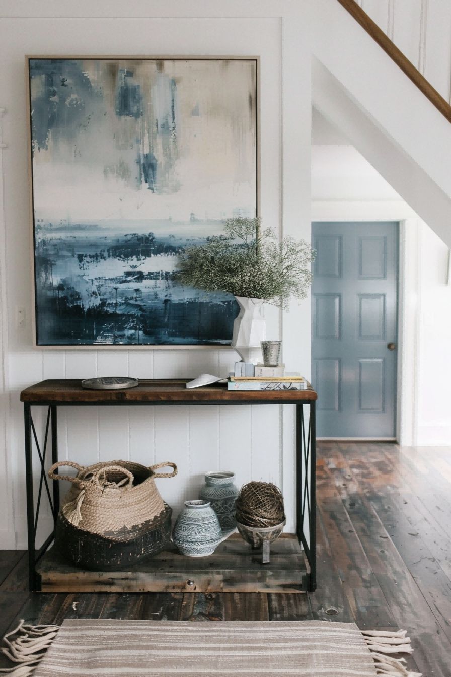 Layer Artwork on the Console Table for Entryway Decor 1710757348 4