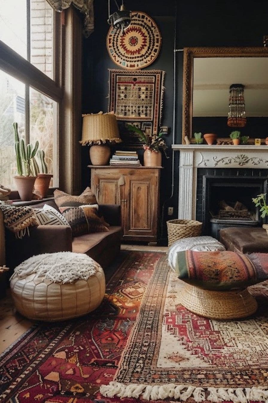 Layered Rugs For Boho Living Room Ideas 1711331836 3