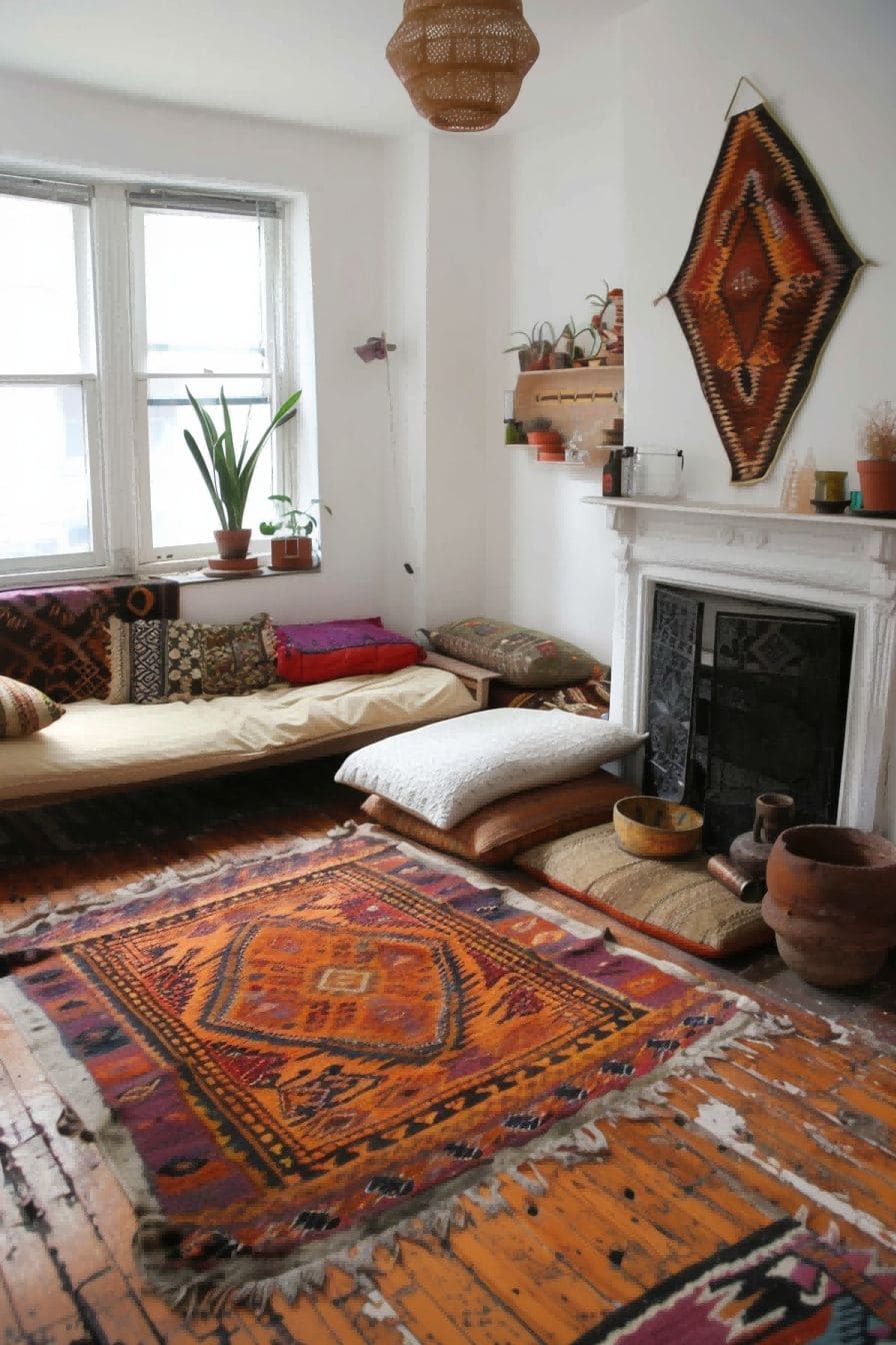 Layered Rugs For Boho Living Room Ideas 1711331836 4