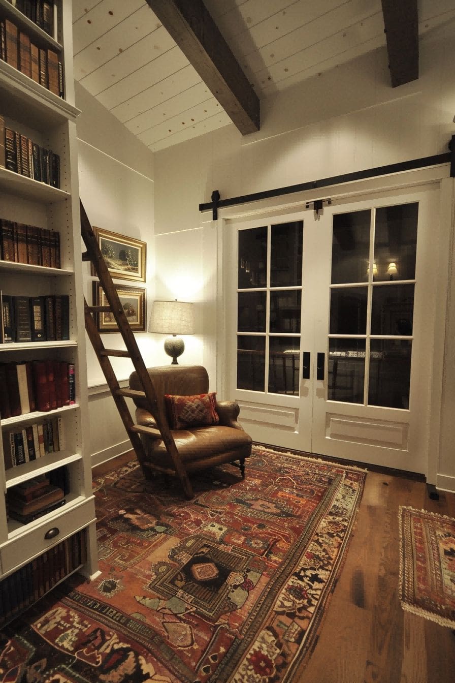 Library Ladder for Reading Nook Ideas 1711187309 4