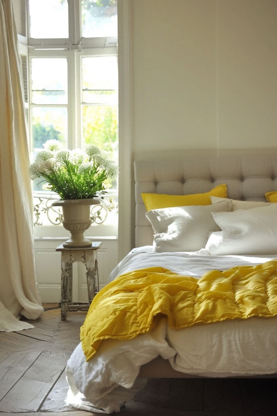 Linen White Sunny Yellow Dove Gray for Bedroom Colo 1711193426 3