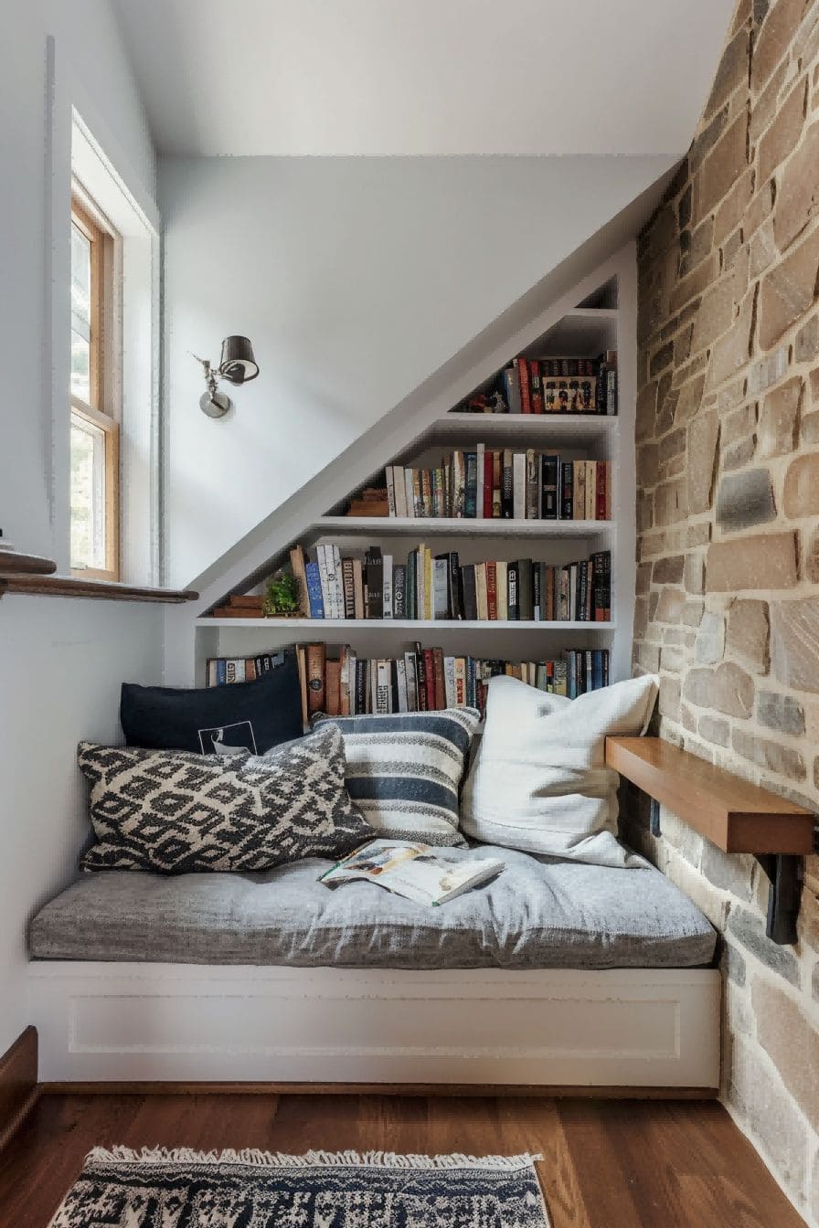 Look Under the Stairs for Reading Nook Ideas 1711196113 4