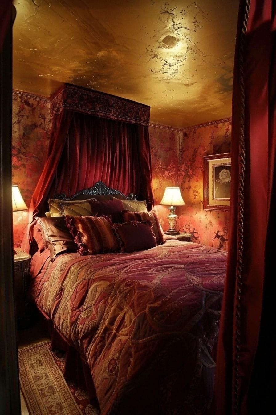 Maroon and Gold for Bedroom Color Schemes 1711199650 2