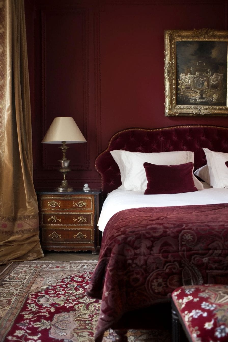 Maroon and Gold for Bedroom Color Schemes 1711199650 4