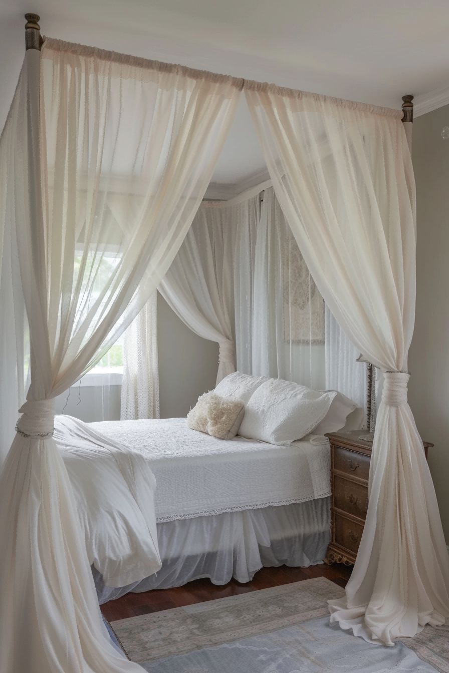 Master Bedrooms Decor Ideas Hang Gauzy Curtains 1710177070 4