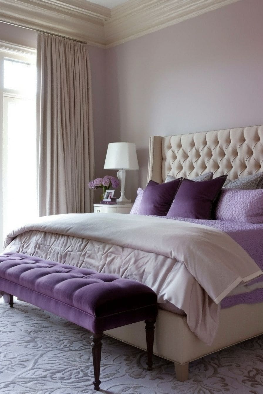 Mauve and Cream for Bedroom Color Schemes 1711201265 3