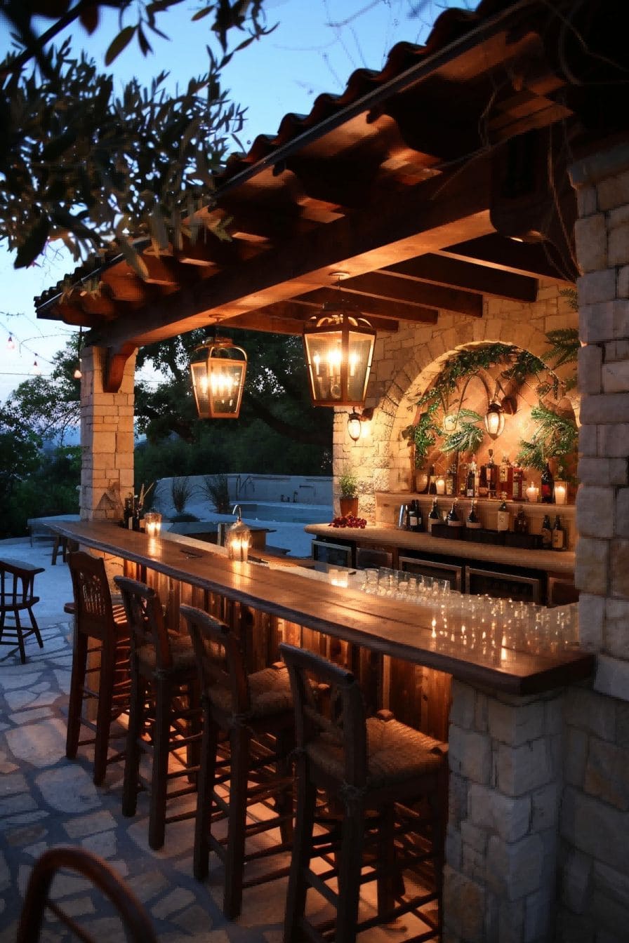 Mediterranean Outdoor Bar and Kitchen 1710500053 2