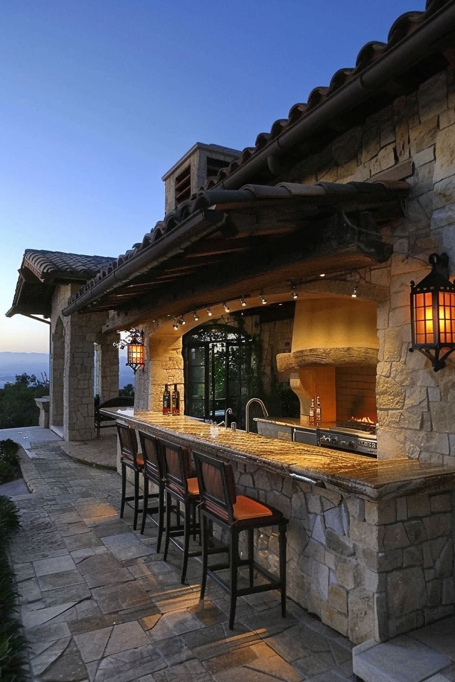 Mediterranean Outdoor Bar and Kitchen 1710500053 3