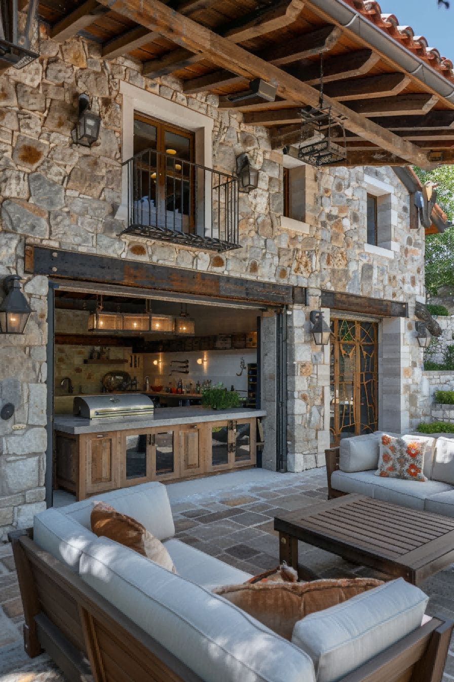 Mediterranean Outdoor Kitchen and Living Space 1710505443 3