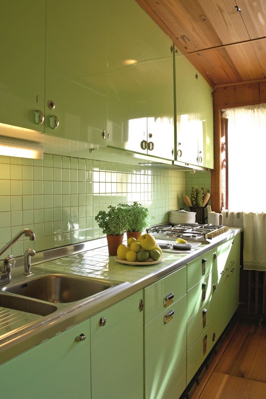 Minty Green Kitchen Cabinets for Olive Green Kitchen 1710816209 1