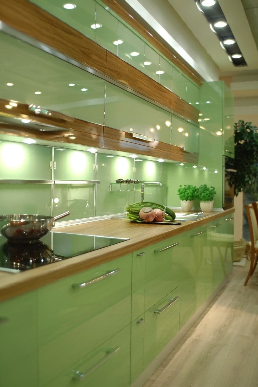 Minty Green Kitchen Cabinets for Olive Green Kitchen 1710816209 3