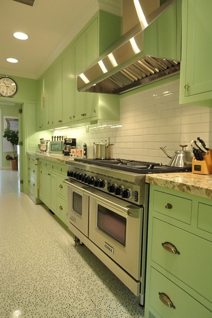 Minty Green Kitchen Cabinets for Olive Green Kitchen 1710816209 4
