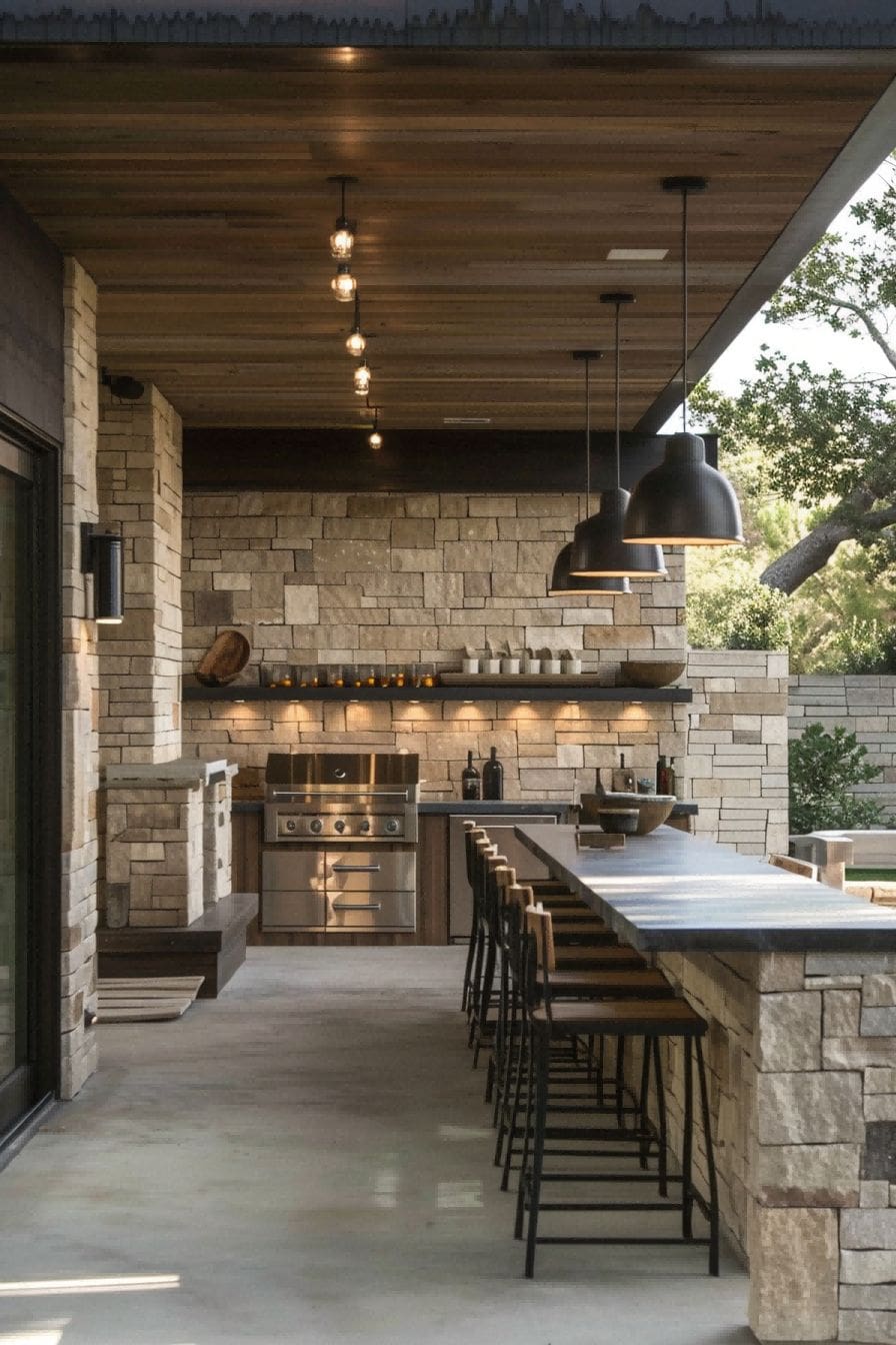 Modern Outdoor Kitchen With Grilling Station 1710508908 1