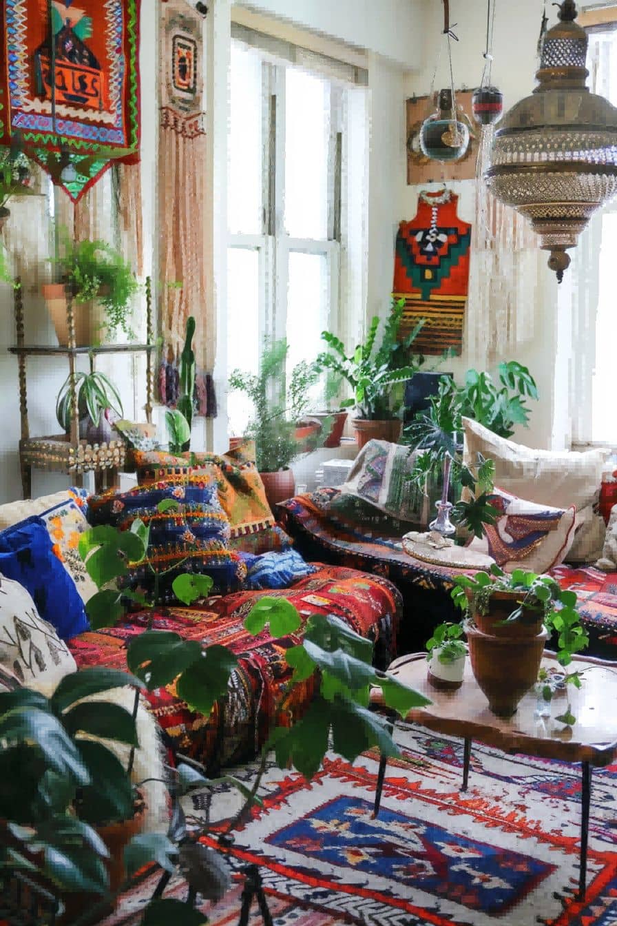More is More For Boho Living Room Ideas 1711335888 4