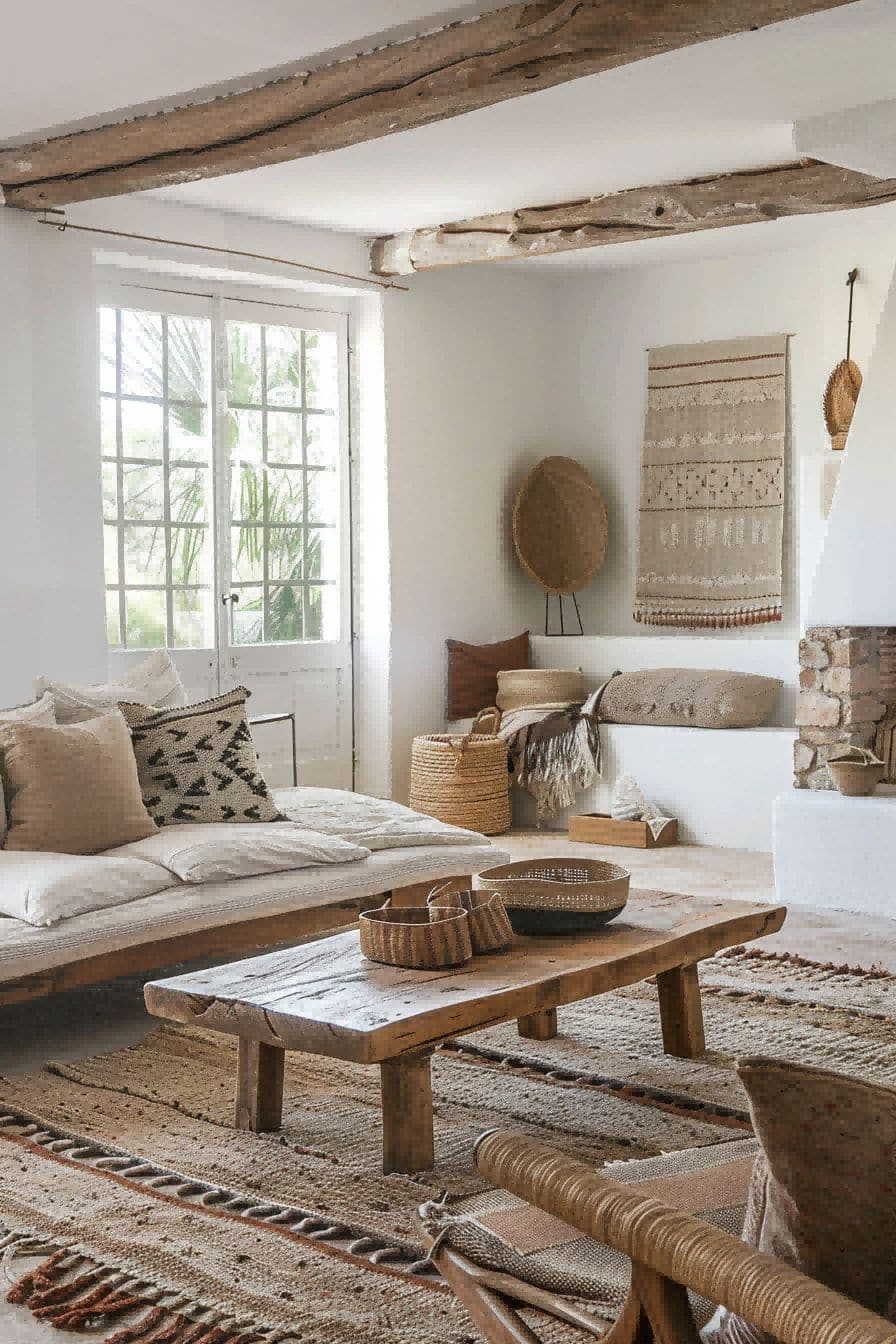 Natural fibers for the win For Boho Living Room Ideas 1711338241 3
